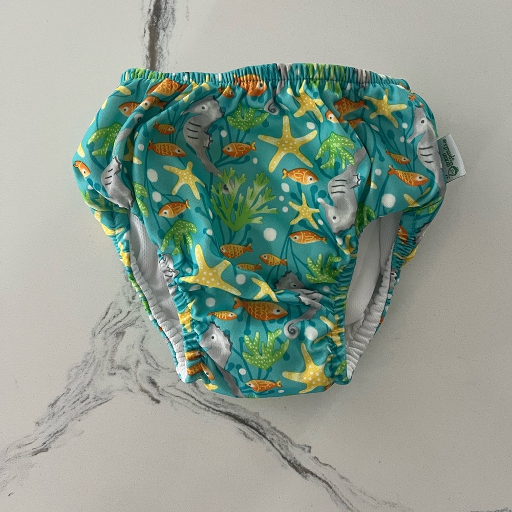 3/$10 Aqua Ocean Adventure Kids Swim Diaper Cover 18 M